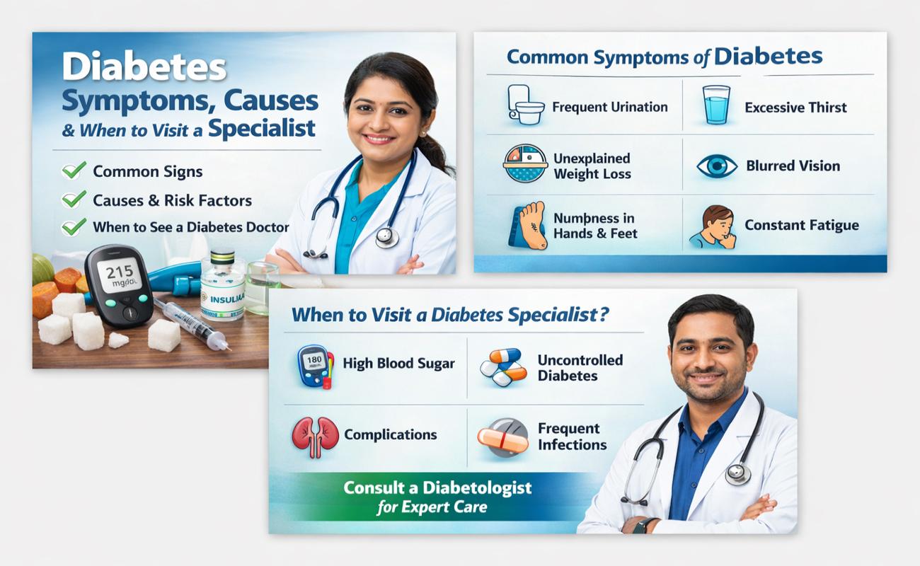 Diabetes Symptoms, Causes and When to Visit a Diabetes Specialist