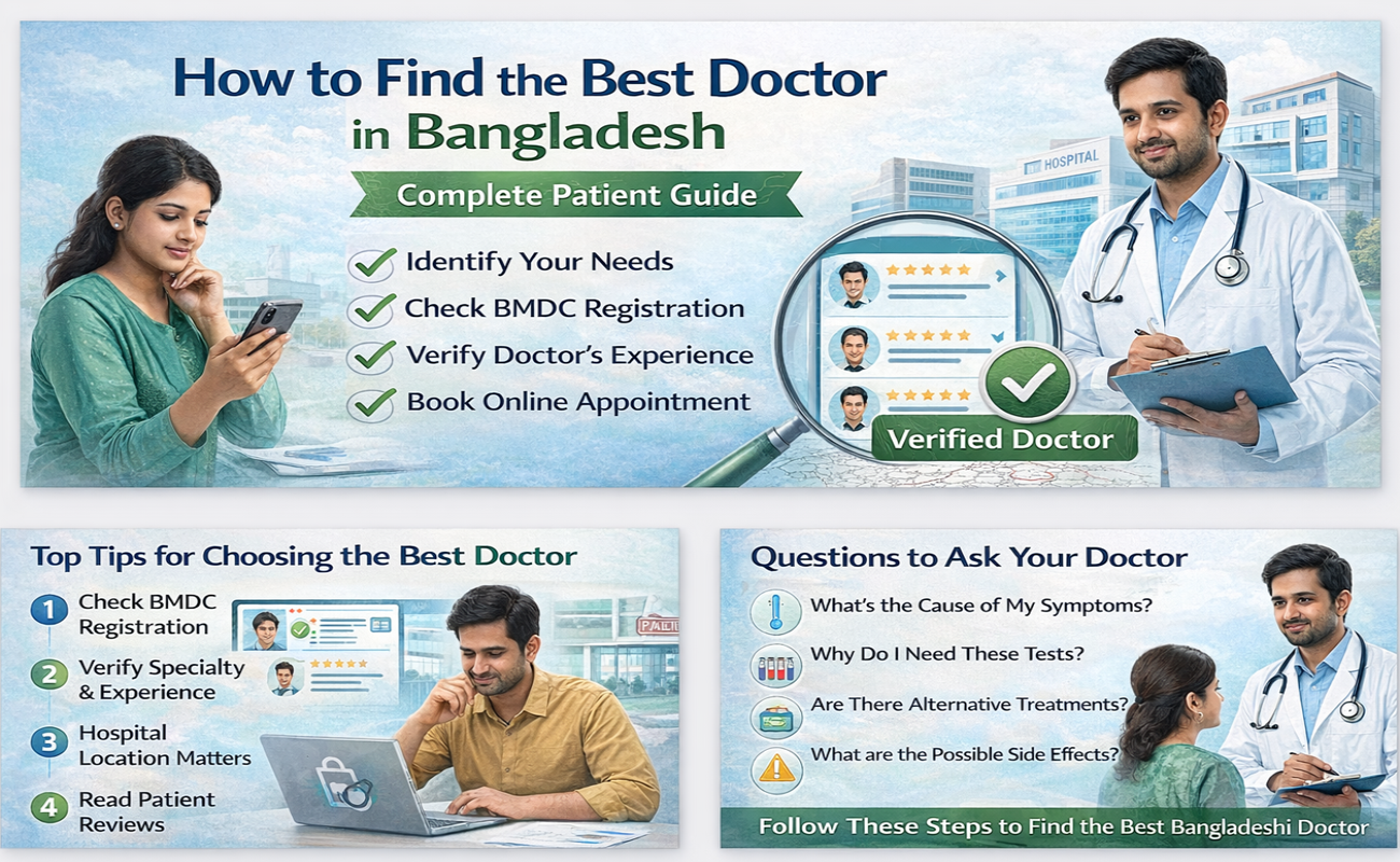 বাংলাদেশে সেরা ডাক্তার কীভাবে খুঁজে পাবেন (Complete Patient Guide)